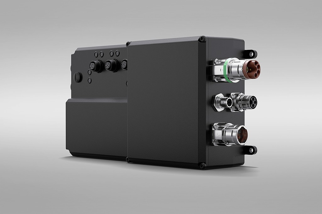 Decentralized power supply with integrated motion controller